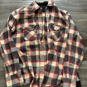 Obey Black and Red Quilted Jacket